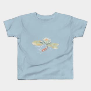 Lotus and koi Kids T-Shirt